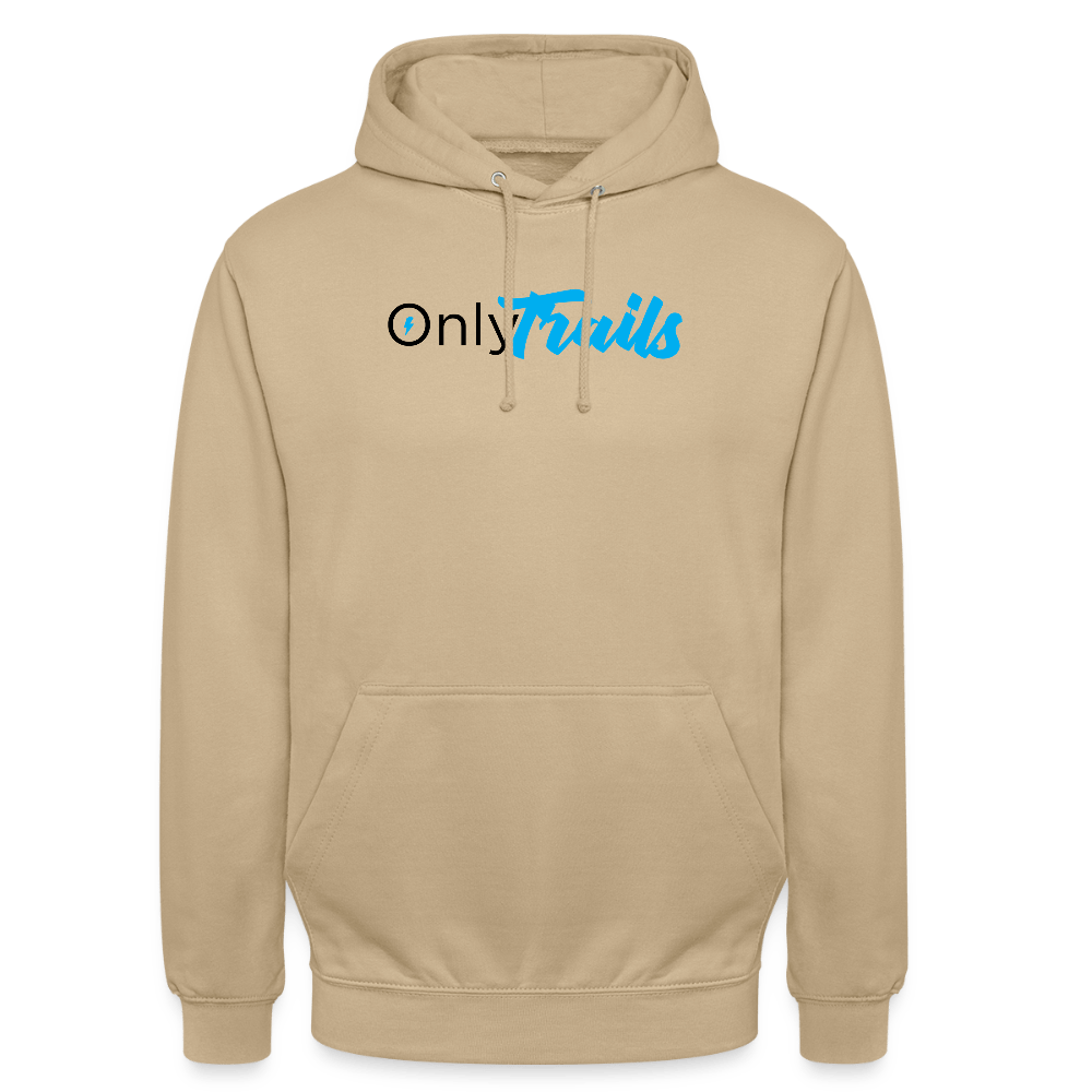 Spreadconnect Unisex Hoodie Beige / S OnlyTrails - Logo Groß - Unisex Hoodie E-Bike-Community