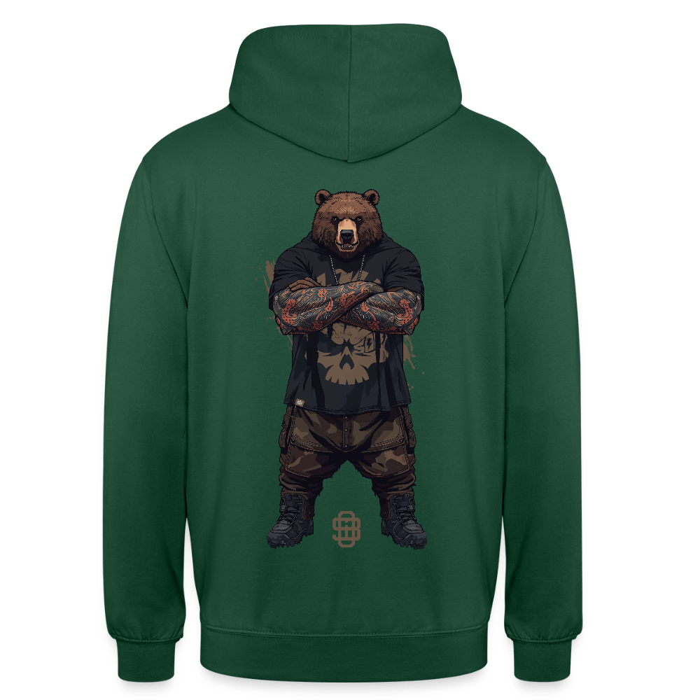 Spreadconnect Unisex Hoodie Flaschengrün / S Bear Flex Backprint - Unisex Hoodie E-Bike-Community