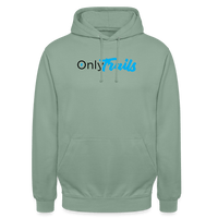Spreadconnect Unisex Hoodie Graugrün / S OnlyTrails - Logo Groß - Unisex Hoodie E-Bike-Community