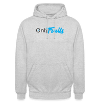 Spreadconnect Unisex Hoodie Hellgrau meliert / S OnlyTrails - Logo Groß - Unisex Hoodie E-Bike-Community