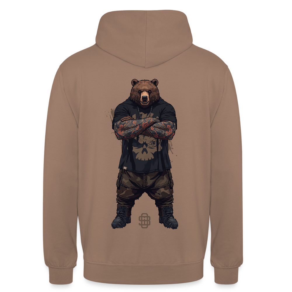 Spreadconnect Unisex Hoodie Mokka / S Bear Flex Backprint - Unisex Hoodie E-Bike-Community