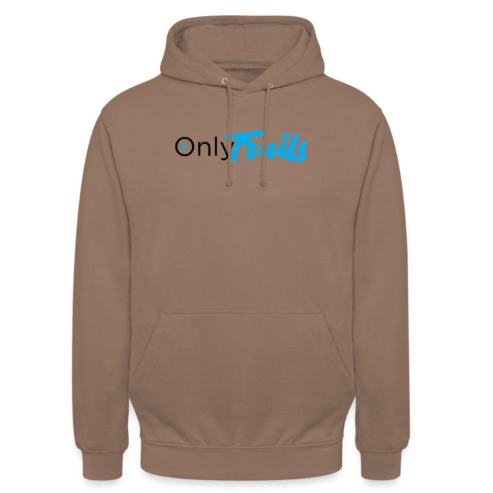 Spreadconnect Unisex Hoodie Mokka / S OnlyTrails - Logo Groß - Unisex Hoodie E-Bike-Community