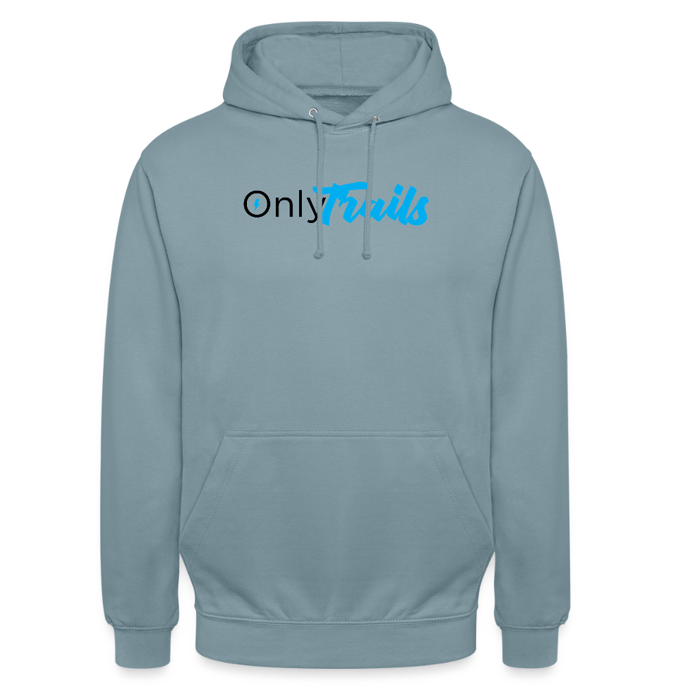 Spreadconnect Unisex Hoodie Nebelblau / S OnlyTrails - Logo Groß - Unisex Hoodie E-Bike-Community
