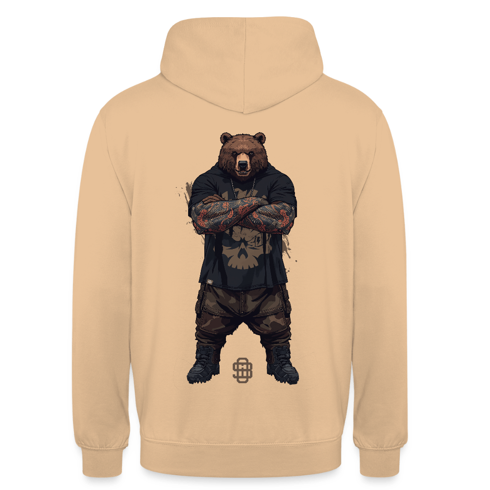 Spreadconnect Unisex Hoodie Pfirsich / S Bear Flex Backprint - Unisex Hoodie E-Bike-Community
