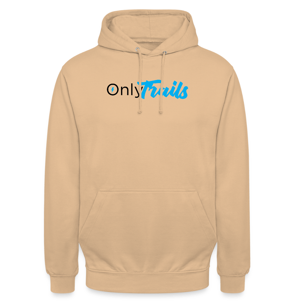Spreadconnect Unisex Hoodie Pfirsich / S OnlyTrails - Logo Groß - Unisex Hoodie E-Bike-Community