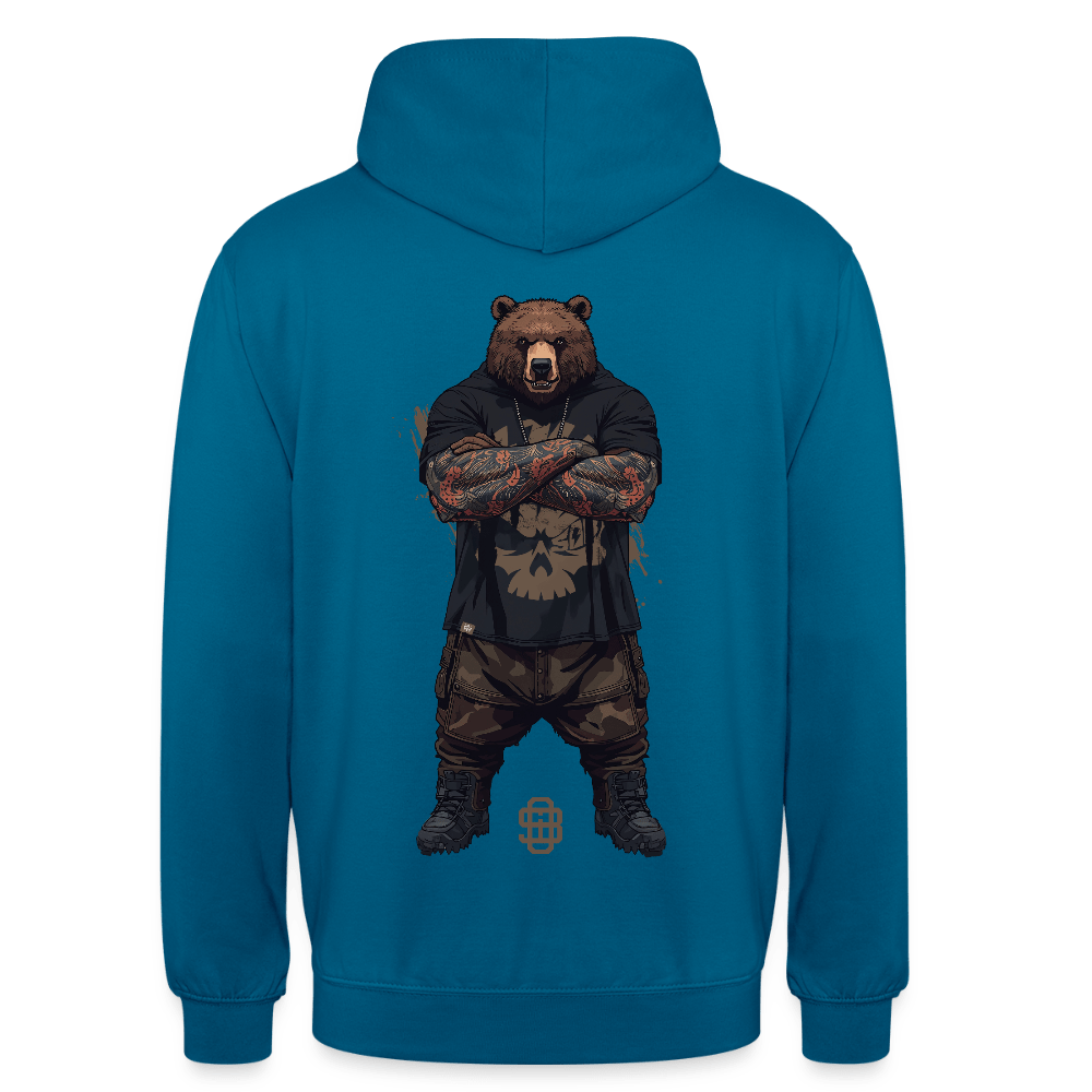 Spreadconnect Unisex Hoodie Tiefseeblau / S Bear Flex Backprint - Unisex Hoodie E-Bike-Community