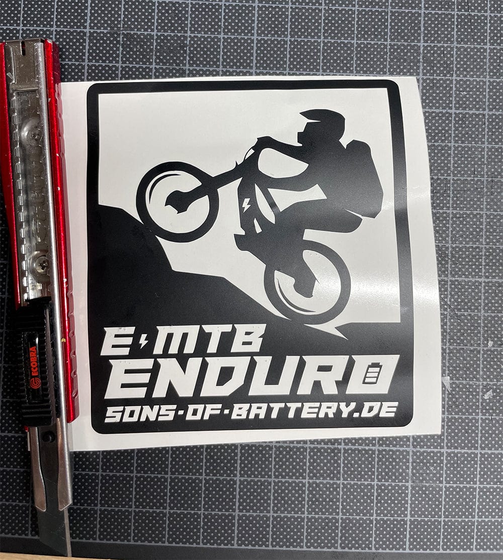 Sons of Battery® - E-MTB Brand & Community EMTB ENDURO Folien Aufkleber E-Bike-Community
