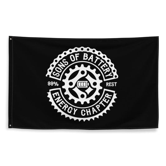 Sons of Battery® - E-MTB Brand & Community Fahne E-Bike-Community