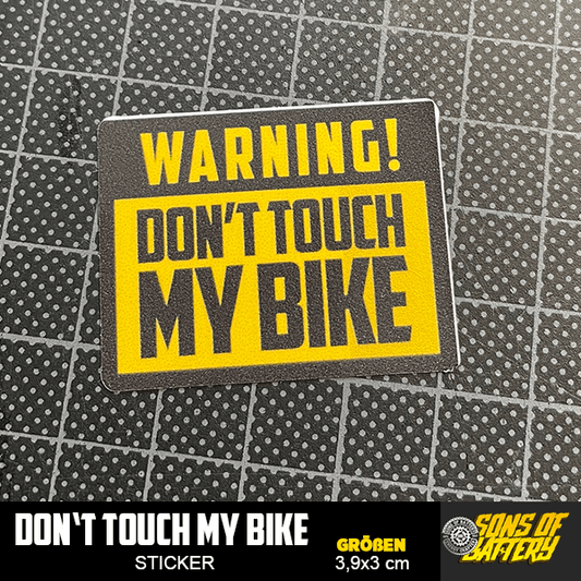 Sons of Battery - E-MTB Brand & Community Folien Don't Touch my Bike Aufkleber E-Bike-Community
