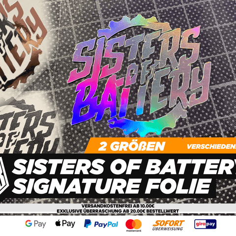 Sisters of Battery - Logo - Slide Plot