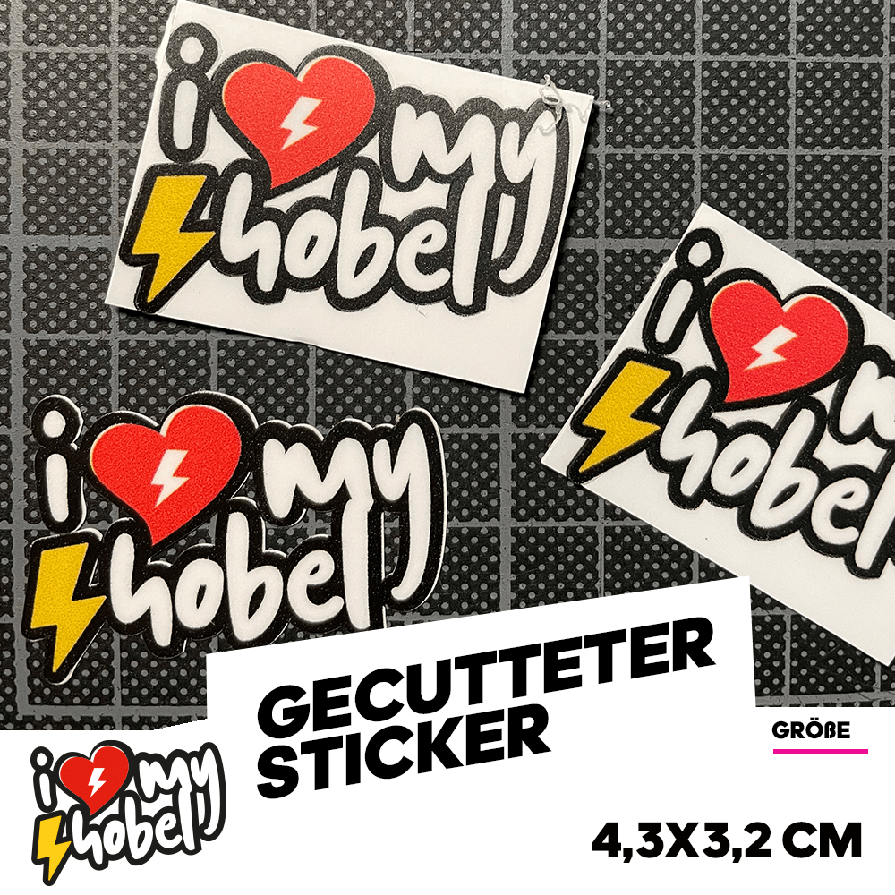 Sons of Battery - I Love my Hobel Sticker 3er Pack - Sons of Battery® - E-MTB Brand & Community