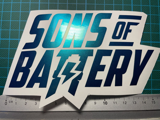 Sons of Battery - Logo -  Folienplott - Sons of Battery® - E-MTB Brand & Community