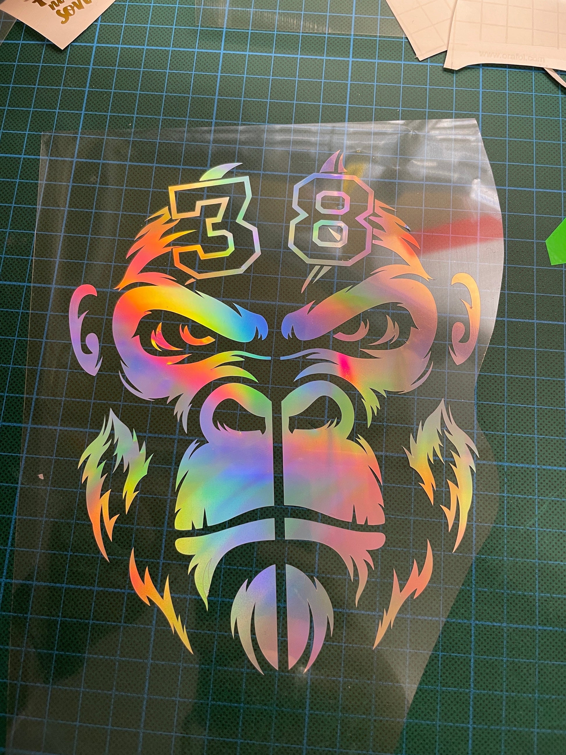 Sons of Battery - E-MTB Brand & Community Folien und Sticker HxB: 18 x 7 cm / Rainbow / 40 King of the Jungle - Gorilla 🦍 - Federgabel Vinyl Aufkleber E-Bike-Community