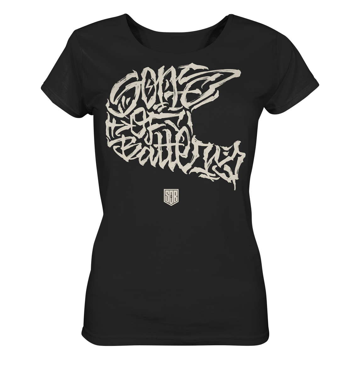 Sons of Battery® - E-MTB Brand & Community Lady-Shirts Black / S The Power of Movement - Front Print - Ladies Organic Shirt (Flip Label) E-Bike-Community