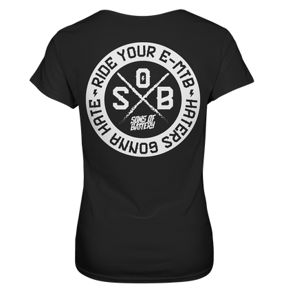 Sons of Battery® - E-MTB Brand & Community Lady-Shirts Black / XS Haters gonna Hate - Ladies Premium Shirt (Ohne Flip Label) E-Bike-Community