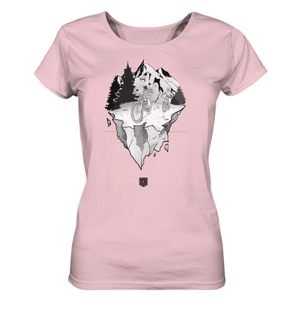 Sons of Battery® - E-MTB Brand & Community Lady-Shirts Cotton Pink / S Freedom - Ladies Organic Shirt (Flip Label) E-Bike-Community