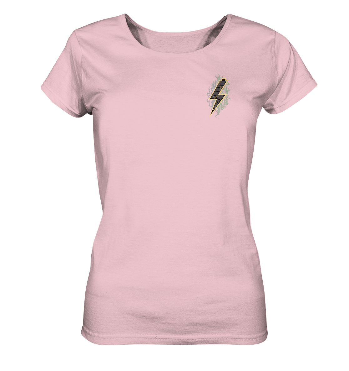 Sons of Battery® - E-MTB Brand & Community Lady-Shirts Cotton Pink / S SoB - Shred or Alive - Ladies Organic Shirt E-Bike-Community
