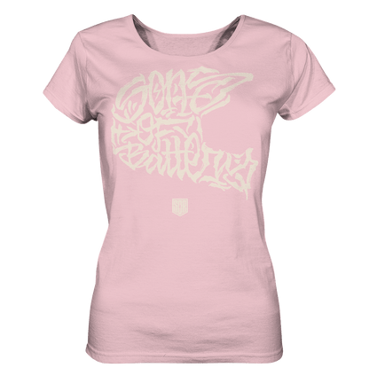 Sons of Battery® - E-MTB Brand & Community Lady-Shirts Cotton Pink / S The Power of Movement - Front Print - Ladies Organic Shirt (Flip Label) E-Bike-Community