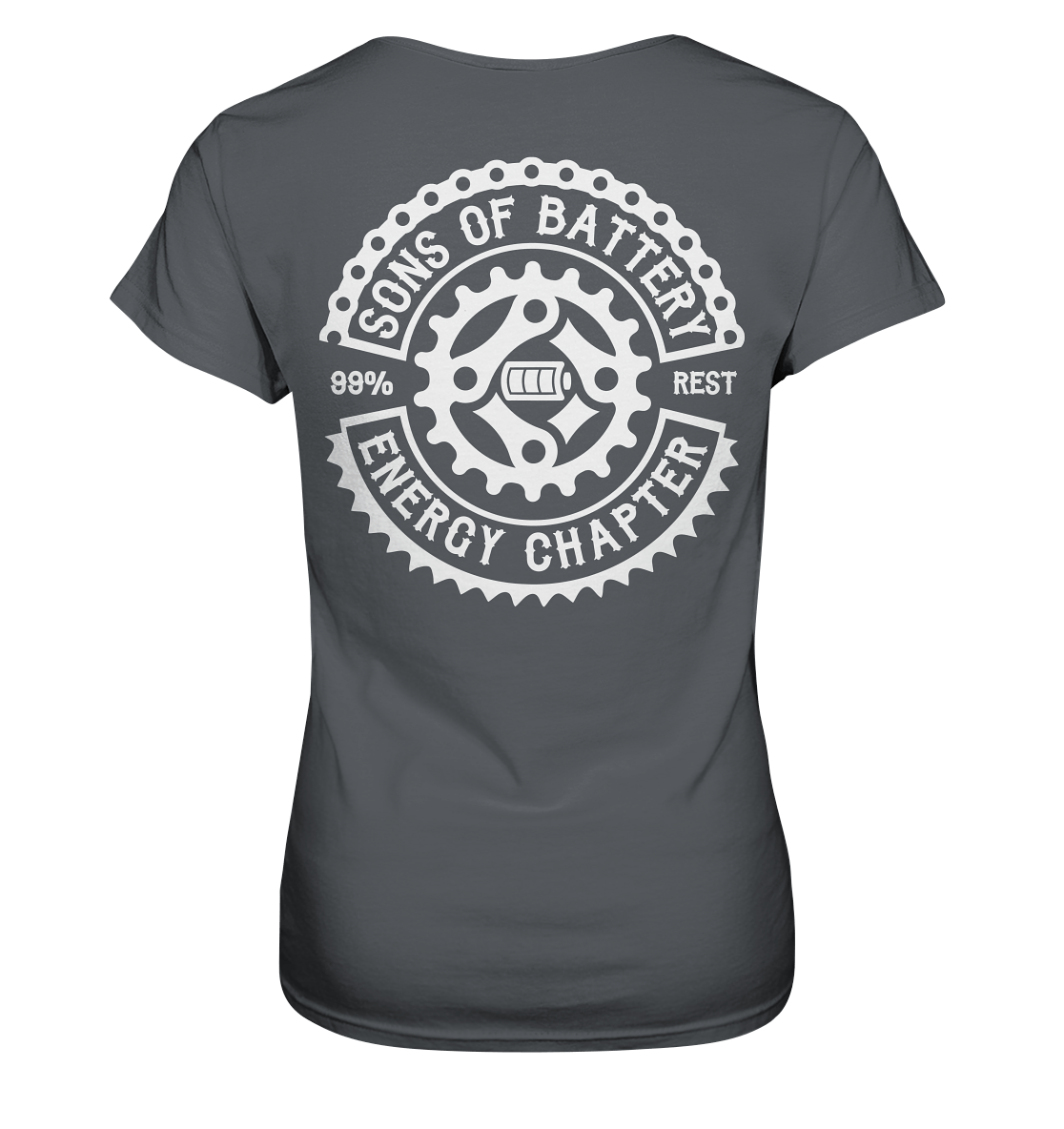 Sons of Battery® - E-MTB Brand & Community Lady-Shirts Dark Grey / XS Sons of Battery - Classic OG - Ladies Premium Shirt (kein Flip Label) E-Bike-Community