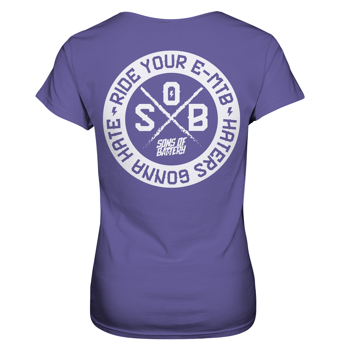 Sons of Battery® - E-MTB Brand & Community Lady-Shirts Millenial Lilac / XS Haters gonna Hate - Ladies Premium Shirt (Ohne Flip Label) E-Bike-Community