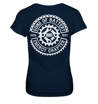Sons of Battery® - E-MTB Brand & Community Lady-Shirts Navy / XS Sons of Battery - Classic OG - Ladies Premium Shirt (kein Flip Label) E-Bike-Community