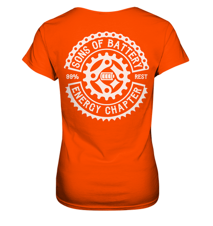 Sons of Battery® - E-MTB Brand & Community Lady-Shirts Orange / XS Sons of Battery - Classic OG - Ladies Premium Shirt (kein Flip Label) E-Bike-Community