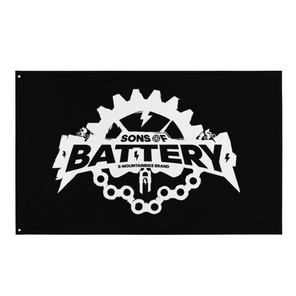 Sons of Battery® - E-MTB Brand & Community Rough Skull - Fahne E-Bike-Community