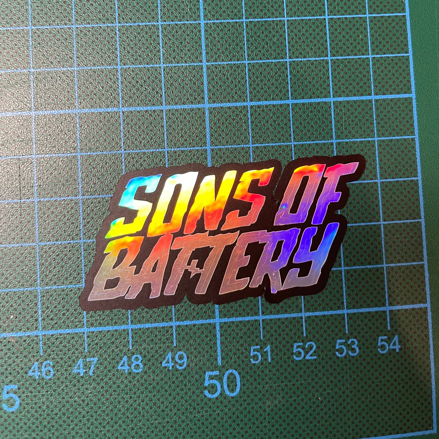 Sons of Battery® - E-MTB Brand & Community Sons of Battery - Holografische Sticker E-Bike-Community