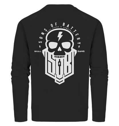 Sons of Battery® - E-MTB Brand & Community Sweatshirts Black / XS SoB Skullgang White - Organic Sweatshirt E-Bike-Community