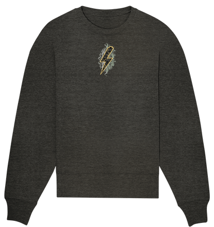 Sons of Battery® - E-MTB Brand & Community Sweatshirts Dark Heather Grey / S SoB - Shred or Alive - Organic Oversize Sweatshirt E-Bike-Community