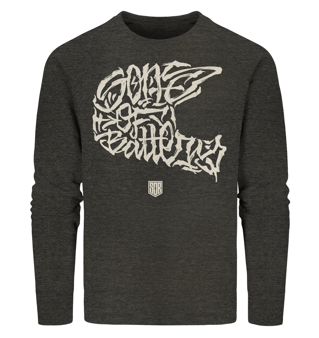 Sons of Battery® - E-MTB Brand & Community Sweatshirts Dark Heather Grey / S The Power of Movement - Frontprint- Organic Sweatshirt (Flip Label) E-Bike-Community
