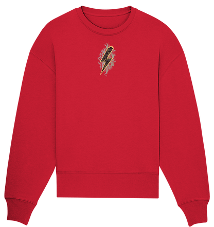 Sons of Battery® - E-MTB Brand & Community Sweatshirts Red / S SoB - Shred or Alive - Organic Oversize Sweatshirt E-Bike-Community