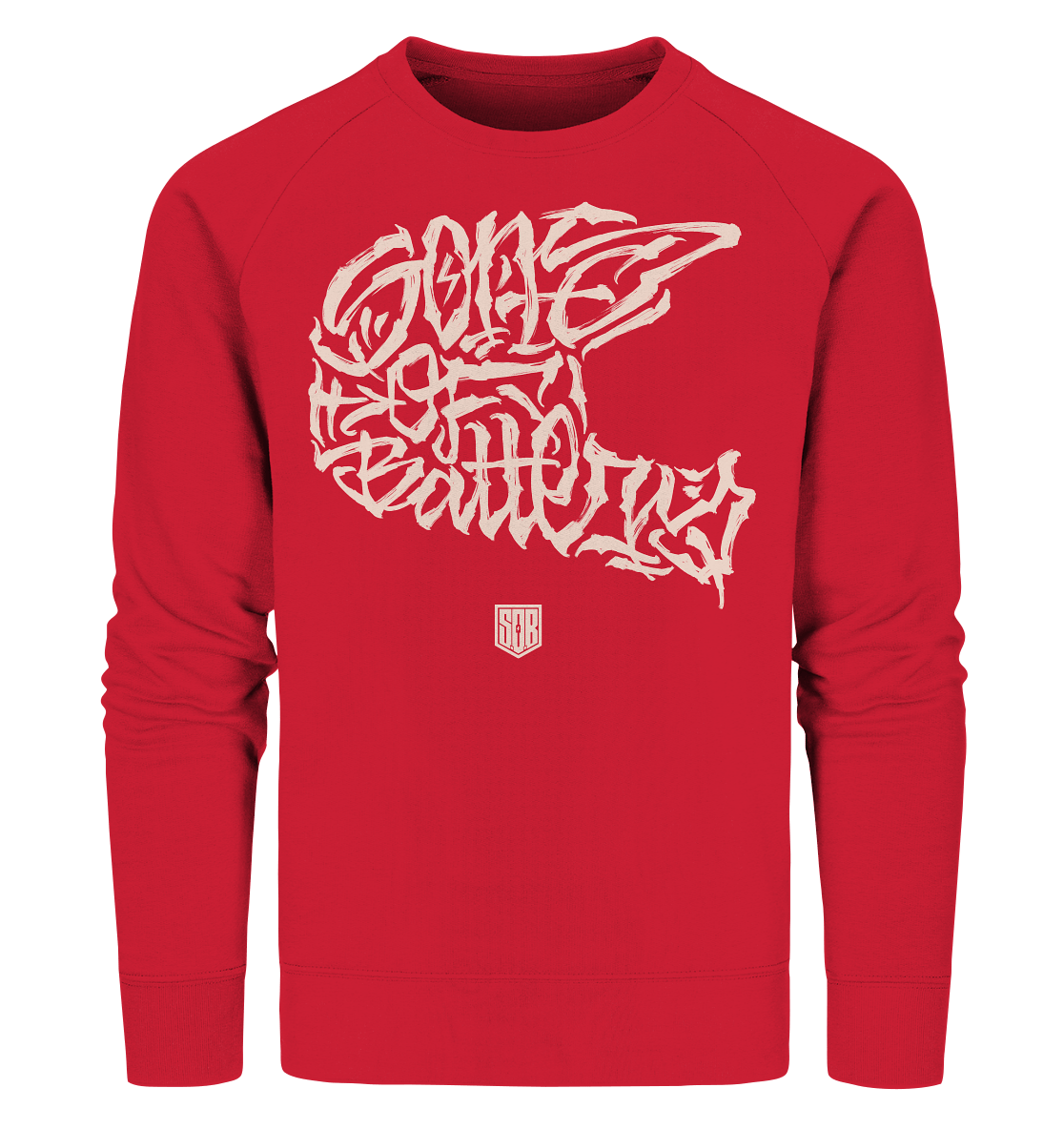 Sons of Battery® - E-MTB Brand & Community Sweatshirts Red / S The Power of Movement - Frontprint- Organic Sweatshirt (Flip Label) E-Bike-Community
