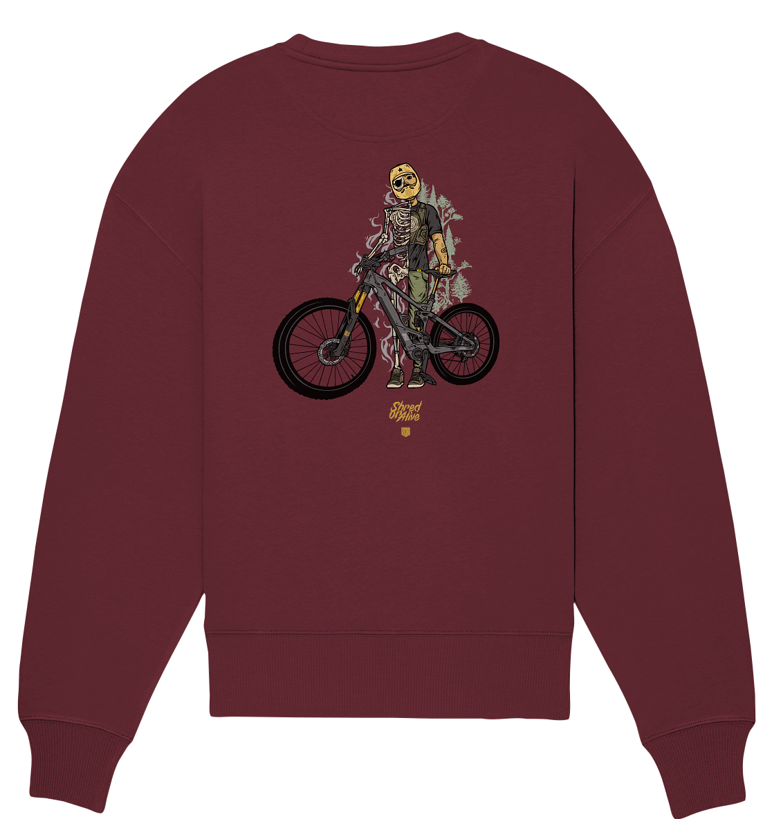 Sons of Battery® - E-MTB Brand & Community Sweatshirts SoB - Shred or Alive - Organic Oversize Sweatshirt E-Bike-Community