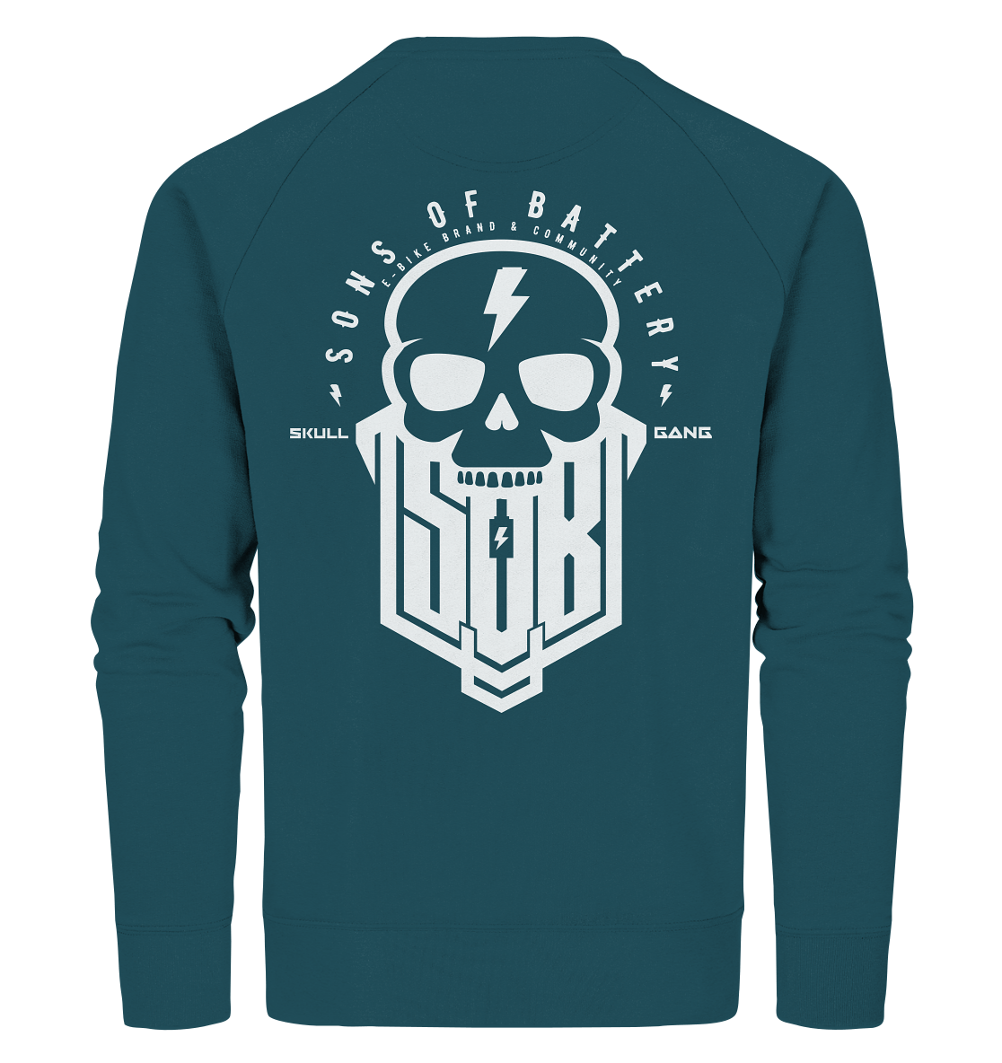 Sons of Battery® - E-MTB Brand & Community Sweatshirts Stargazer / XS SoB Skullgang White - Organic Sweatshirt E-Bike-Community