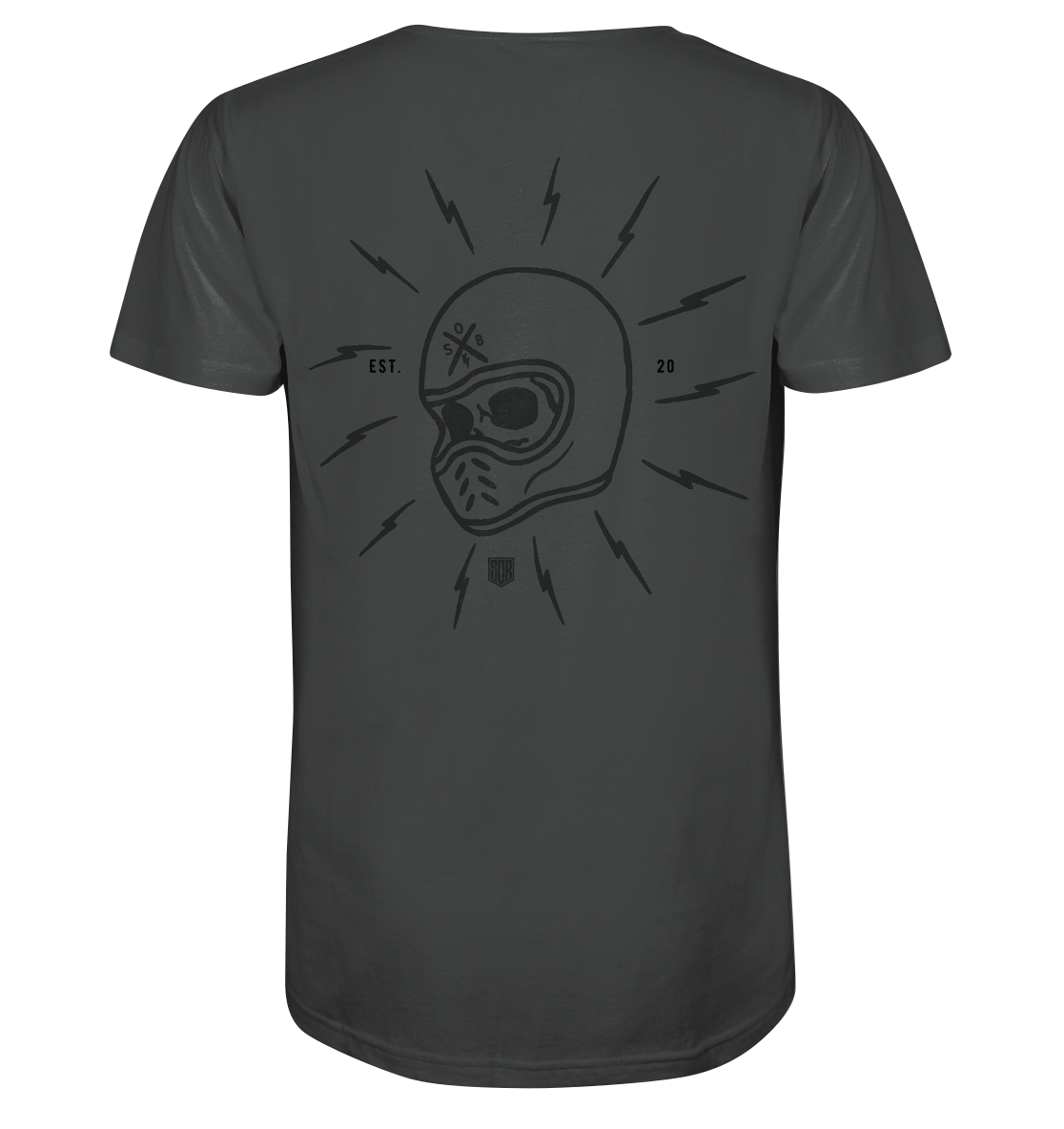 Sons of Battery® - E-MTB Brand & Community Unisex-Shirts Anthracite / XS Skullhill Shirt  - Organic Shirt E-Bike-Community
