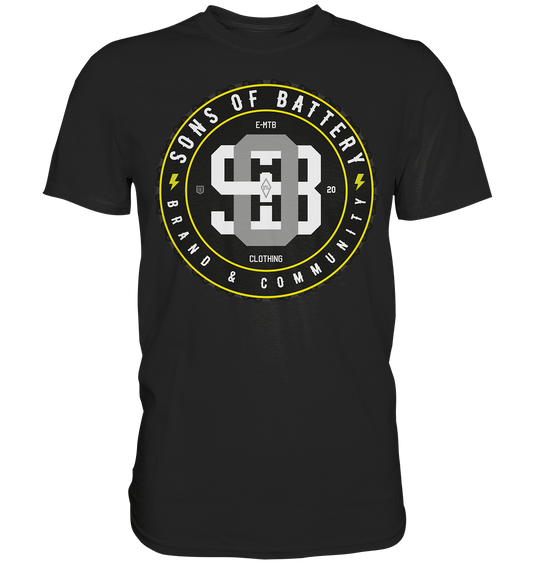 Sons of Battery® - E-MTB Brand & Community Unisex-Shirts Black / S E-MTB Clothing - Premium Shirt E-Bike-Community