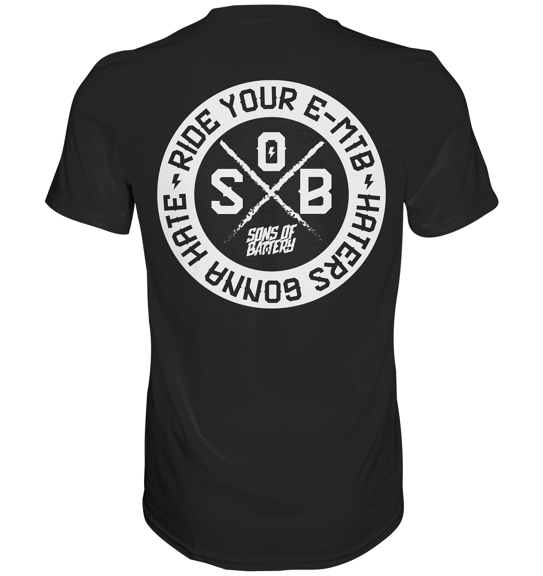 Sons of Battery® - E-MTB Brand & Community Unisex-Shirts Black / S Haters gonna Hate - Premium Shirt (ohne Flip Label) E-Bike-Community