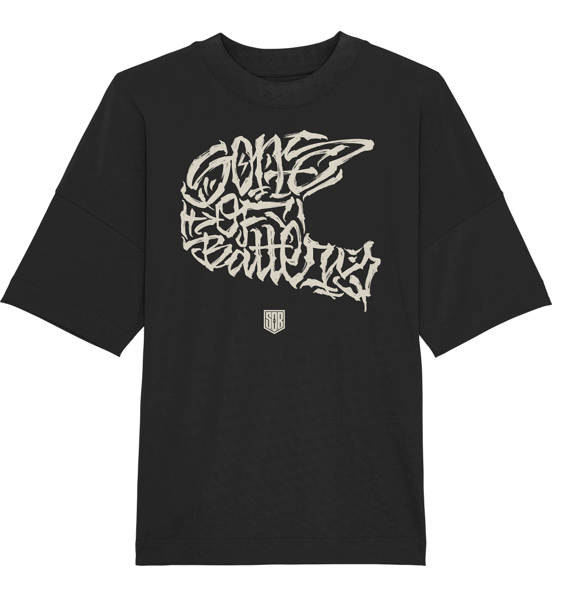 Sons of Battery® - E-MTB Brand & Community Unisex-Shirts Black / XS The Power of Movement - Front Print - Organic Oversize Shirt (Flip Label) E-Bike-Community