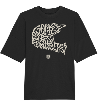Sons of Battery® - E-MTB Brand & Community Unisex-Shirts Black / XS The Power of Movement - Front Print - Organic Oversize Shirt (Flip Label) E-Bike-Community
