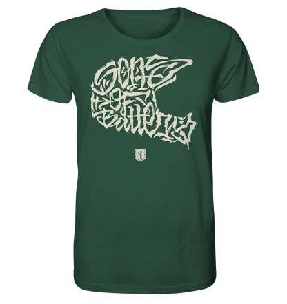 Sons of Battery® - E-MTB Brand & Community Unisex-Shirts Bottle Green / XS The Power of Movement - Front / Backprint - 2 Side Organic Shirt (Flip Label) E-Bike-Community