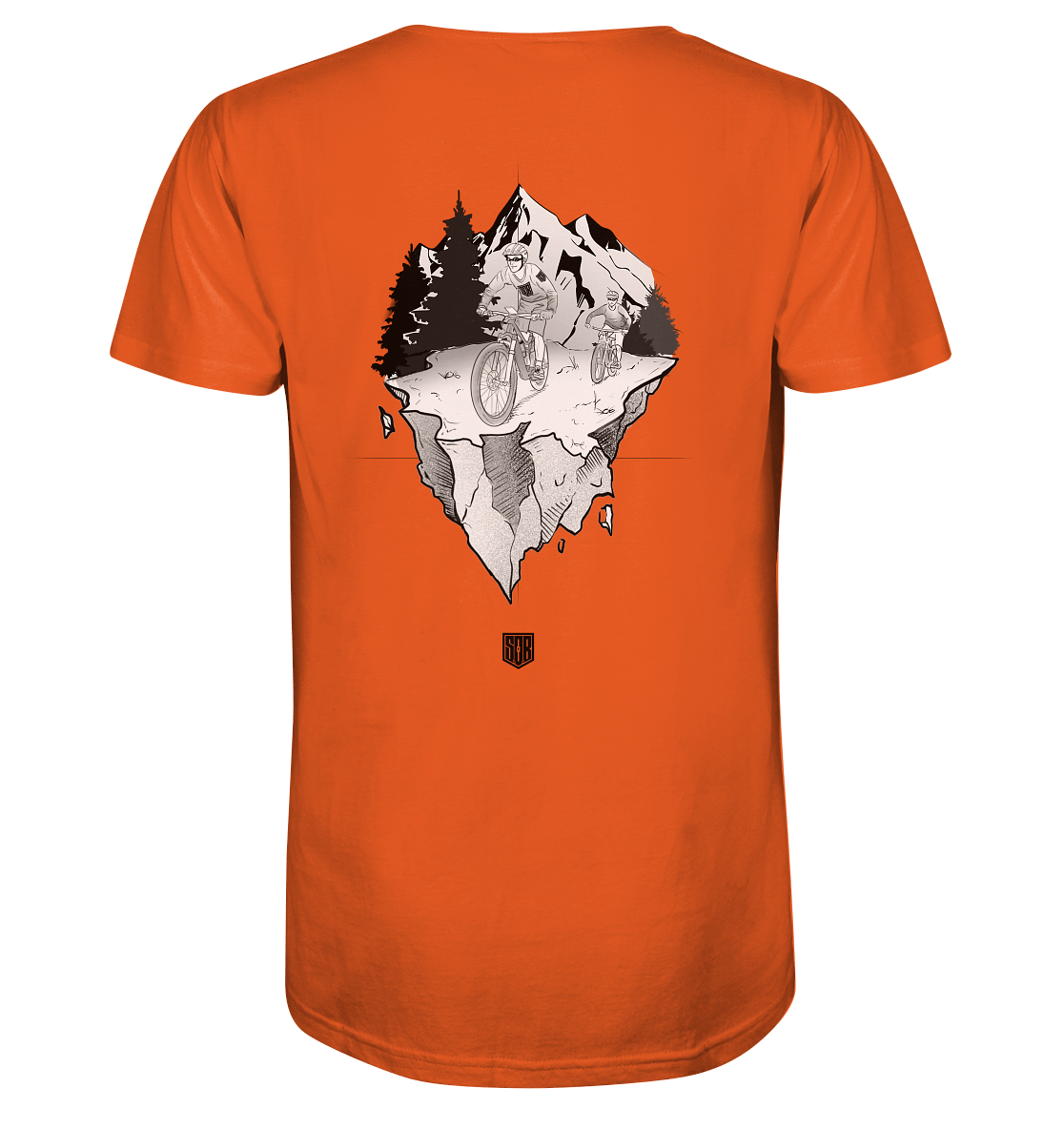 Sons of Battery® - E-MTB Brand & Community Unisex-Shirts Bright Orange / XS Freedom - Organic Shirt (Flip Label) - Organic Shirt E-Bike-Community