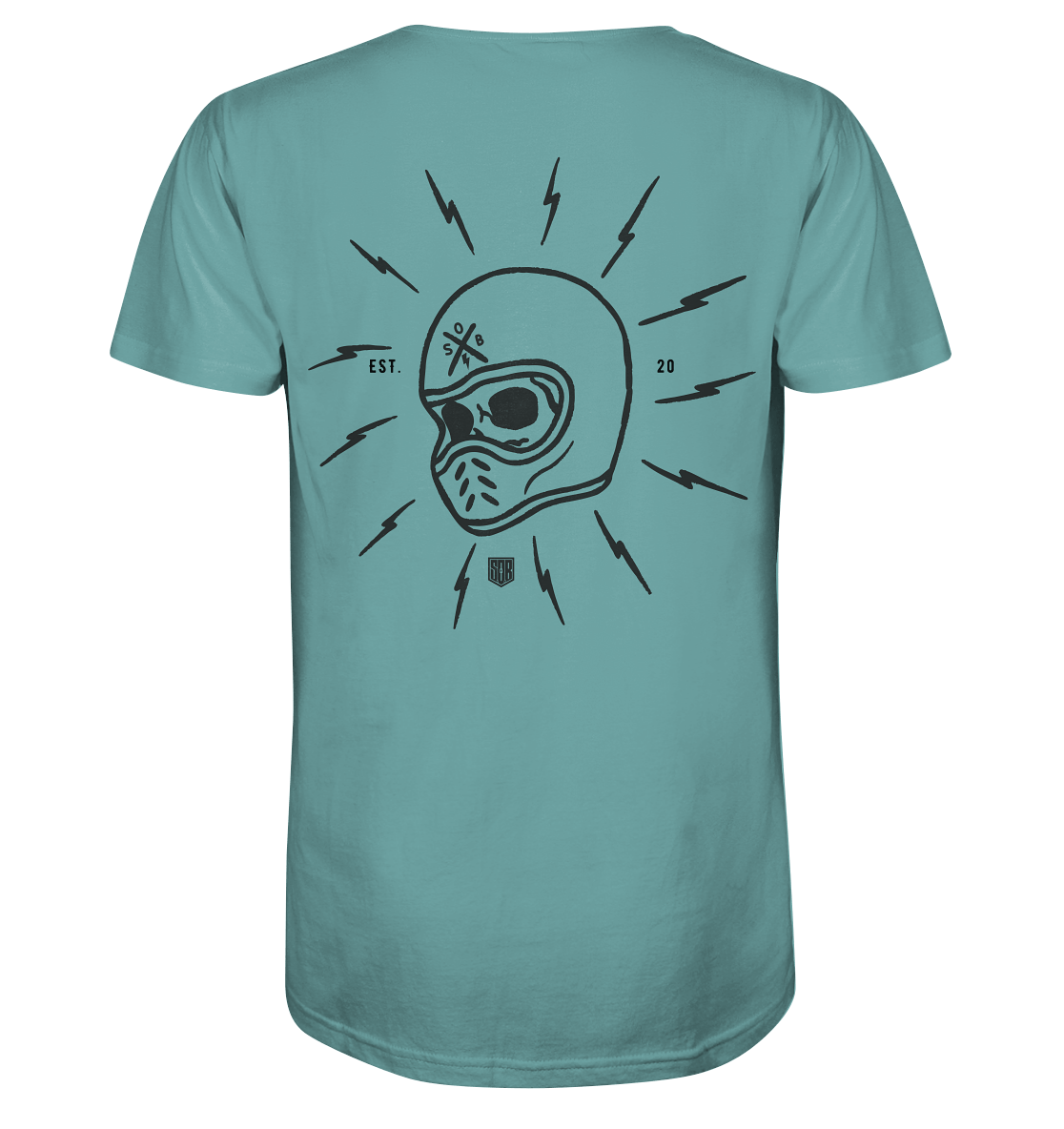 Sons of Battery® - E-MTB Brand & Community Unisex-Shirts Citadel Blue / XS Skullhill Shirt  - Organic Shirt E-Bike-Community