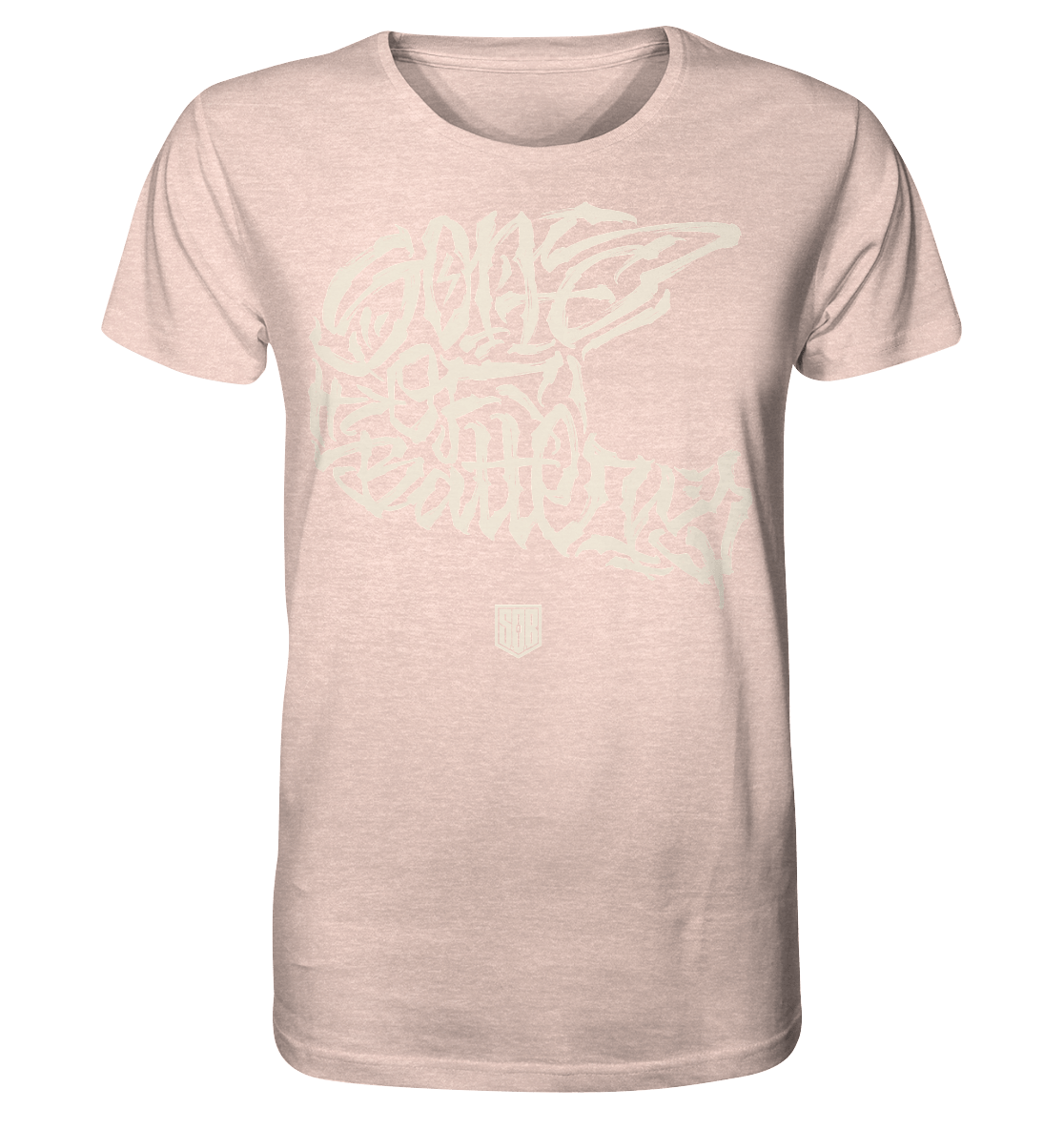 Sons of Battery® - E-MTB Brand & Community Unisex-Shirts Cream Heather Pink / XS The Power of Movement - Front Print- Organic Shirt (meliert) (Flip Label) E-Bike-Community
