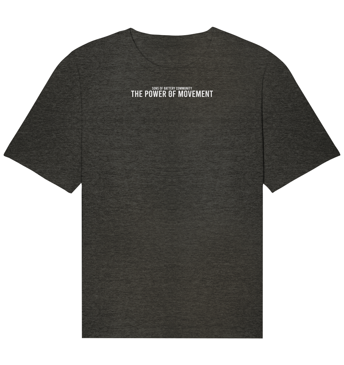 Sons of Battery® - E-MTB Brand & Community Unisex-Shirts Dark Heather Grey / XS The Power of Movement - Community Slogan - Organic Relaxed Shirt E-Bike-Community