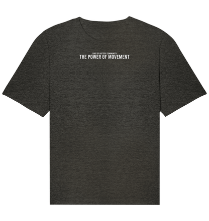 Sons of Battery® - E-MTB Brand & Community Unisex-Shirts Dark Heather Grey / XS The Power of Movement - Community Slogan - Organic Relaxed Shirt E-Bike-Community