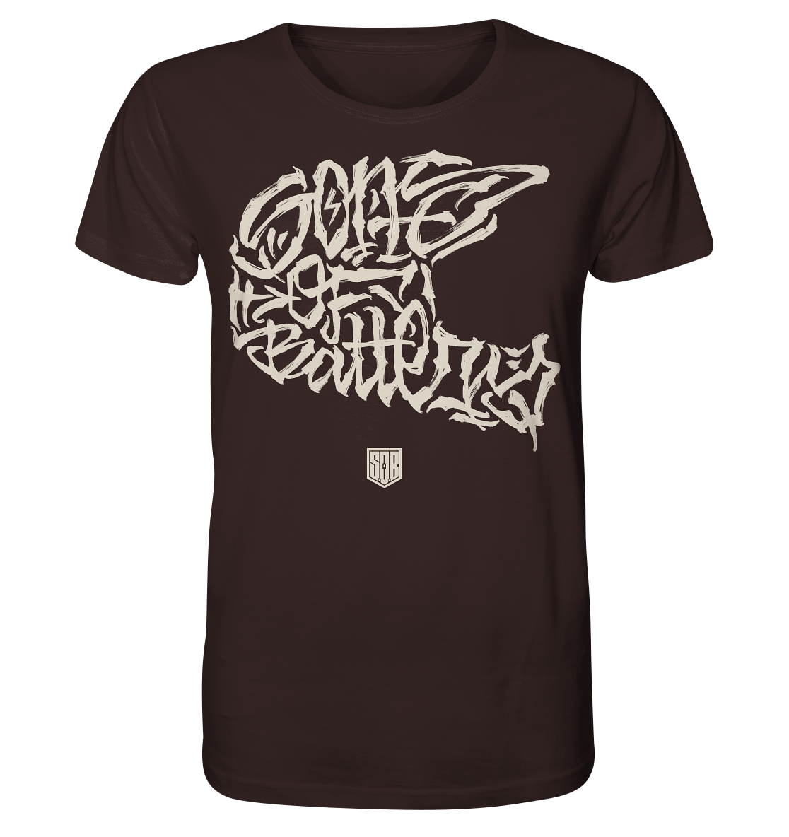 Sons of Battery® - E-MTB Brand & Community Unisex-Shirts Deep Chocolate / XS The Power of Movement - Front Print- Organic Shirt (Flip Label) - Organic Shirt E-Bike-Community