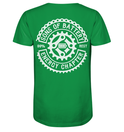 Sons of Battery® - E-MTB Brand & Community Unisex-Shirts Fresh Green / XS Sons of Battery - Classic OG - Organic Shirt (Flip Label) E-Bike-Community