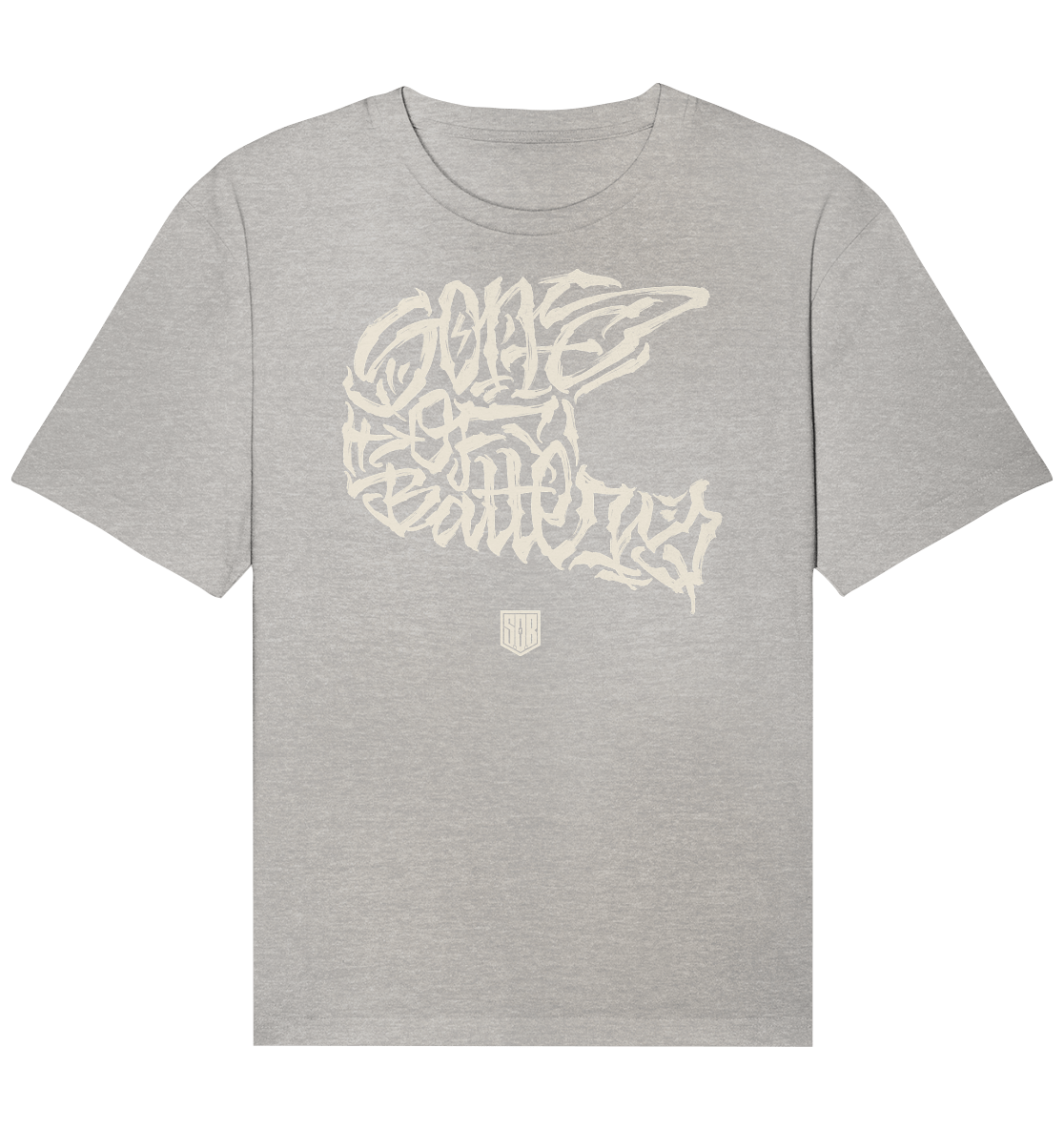 Sons of Battery® - E-MTB Brand & Community Unisex-Shirts Heather Grey / XS The Power of Movement - Front Print- Organic Relaxed Shirt (Flip Label) E-Bike-Community