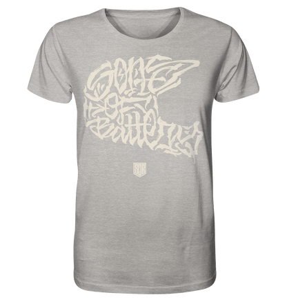 Sons of Battery® - E-MTB Brand & Community Unisex-Shirts Heather Grey / XS The Power of Movement - Front Print- Organic Shirt (meliert) (Flip Label) E-Bike-Community